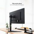Soporte de Mesa Tabletop Tooq Tilt e Altura Ajustable 17" a 32" Max. 9kg Negro image number null