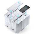 Ventilador CPU Jonsbo CC90 Dual Tower con Display Blanco - 2x 130mm image number null