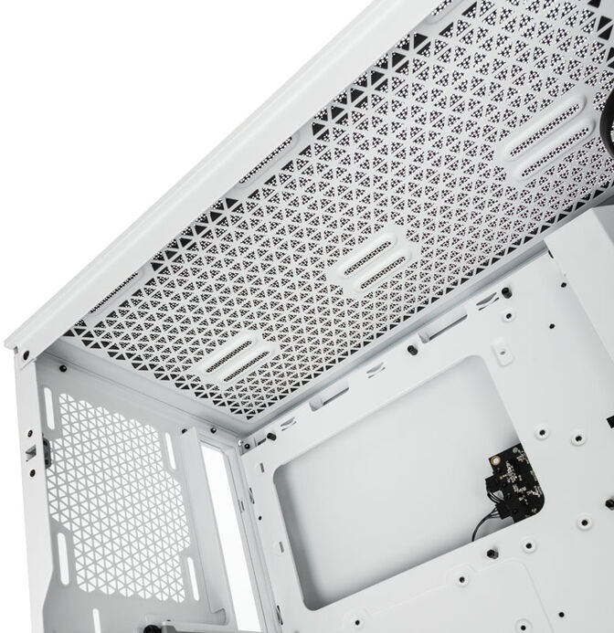 Torre E-ATX Corsair iCUE 4000X RGB Blanco Cristal Templado image number 9
