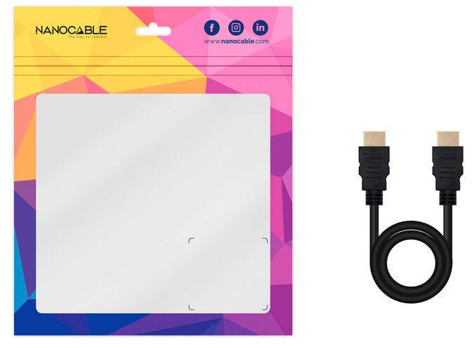 Cable HDMI V2.0 4K@60Hz 18Gbps NanoCable USB-A M/M 7 M Negro image number 3