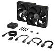 Ventilador Corsair iCUE Link RX140 PWM Negra 140mm (Pack 2) image number null
