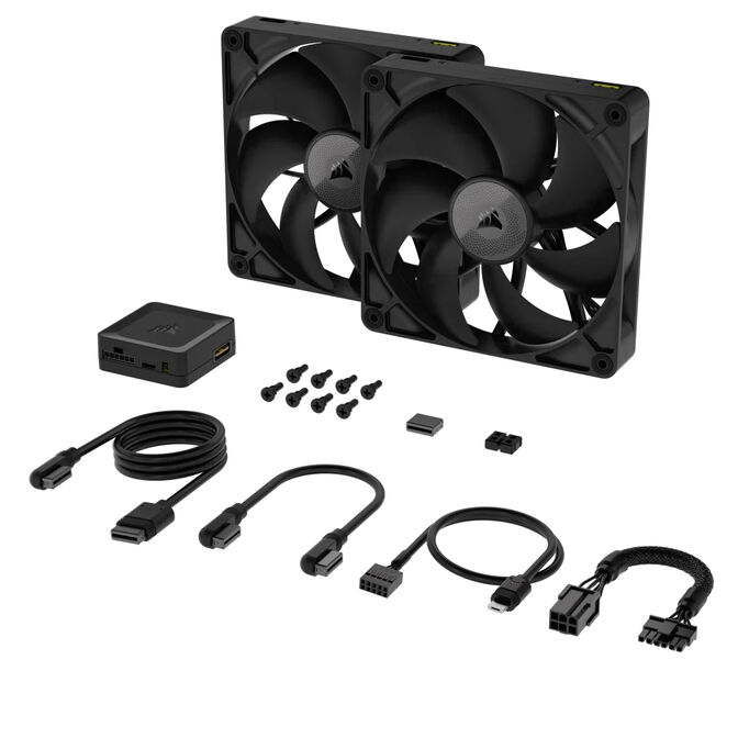 Ventilador Corsair iCUE Link RX140 PWM Negra 140mm (Pack 2) image number 2