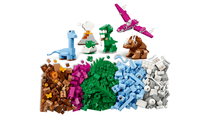 LEGO Classic: Dinosaurios Creativos, 450 Piezas (11041) image number 2