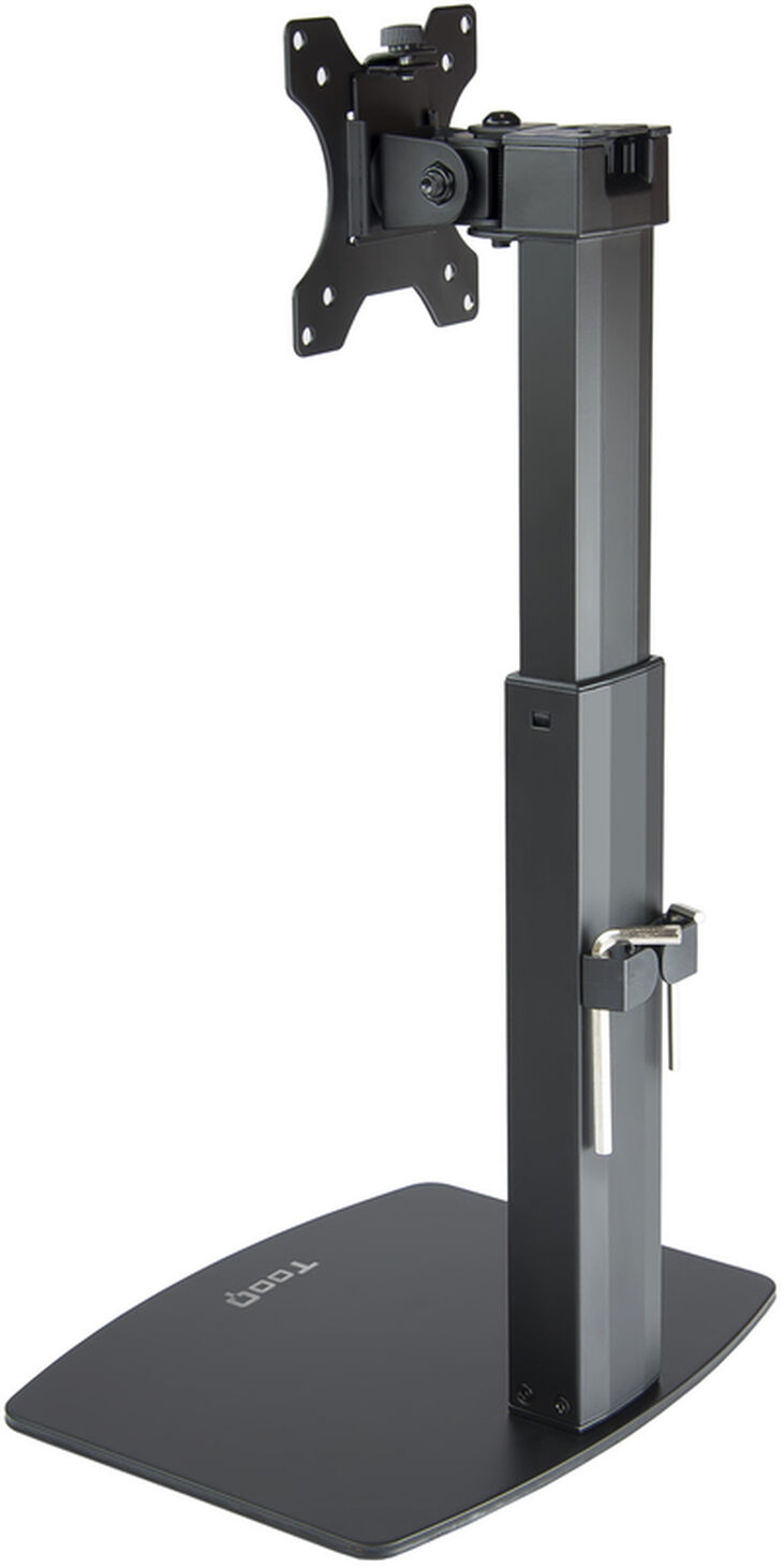 Soporte de Mesa Tabletop Tooq Tilt e Altura Ajustable 17" a 32" Max. 7kg Negro image number 2