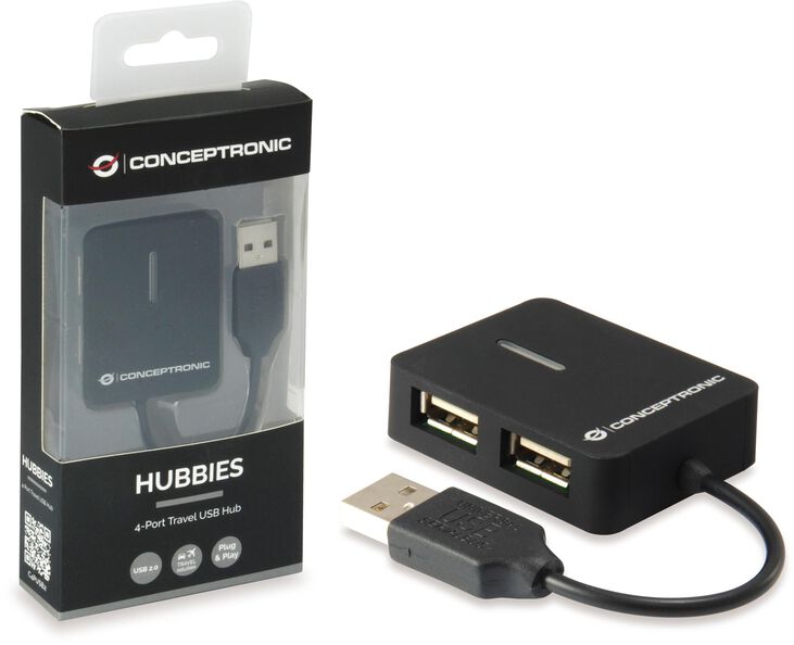 Hub USB Conceptronic 4 Puertas Travel image number 6