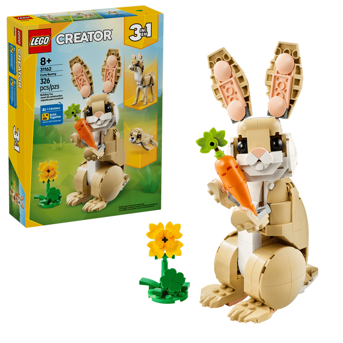 LEGO Creator 3-en-1: Conejo Blanco, 326 Piezas (31162) image number 0