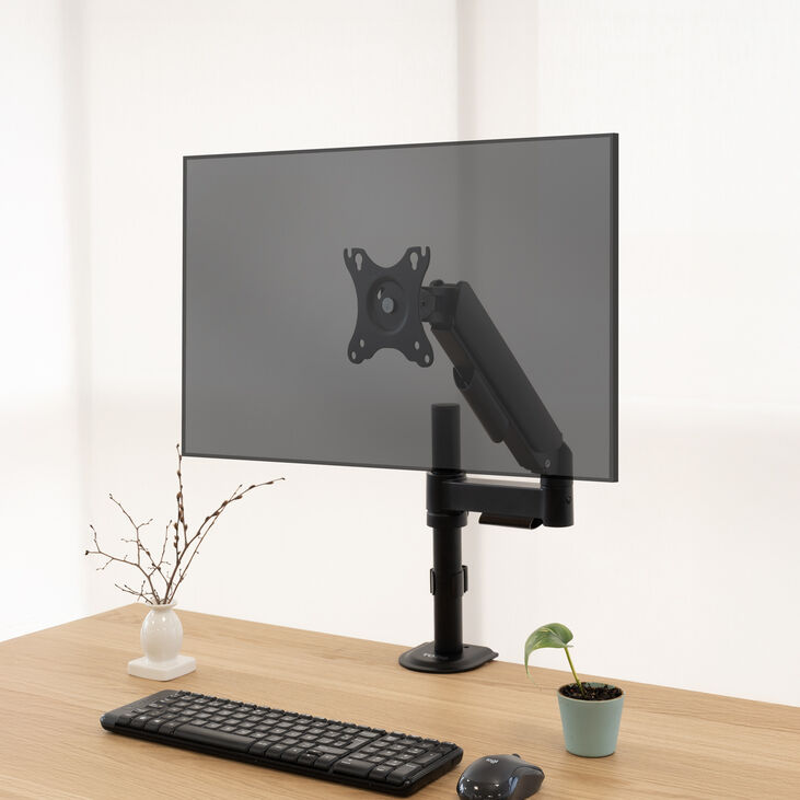 Soporte de Escritorio Tooq DB1532TNR-B Inclinable y Giratorio 17" a 32" Negro image number 2