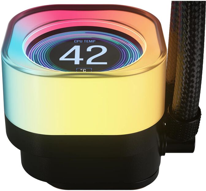 Refrigeraci&oacute;n L&iacute;quida CPU Corsair iCUE LINK TITAN 240 RX LCD RGB 240mm Negro image number 2