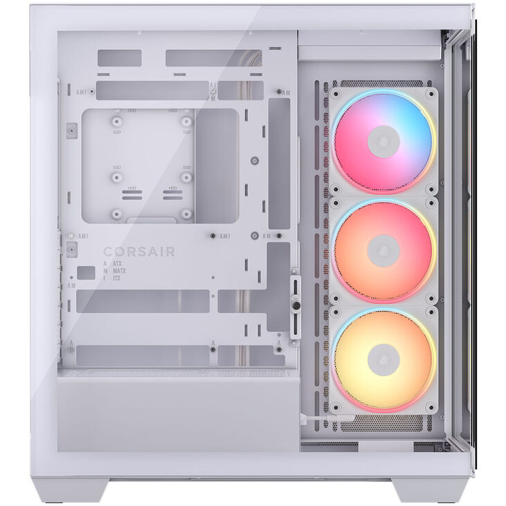 Torre E-ATX Corsair 3500X LXR Link RGB Blanco Cristal Templado image number 5