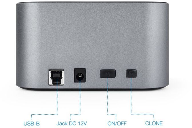 Dock Tooq para 2x SATA 2.5/3.5 OTB - USB 3.1 Gen 1 image number 2