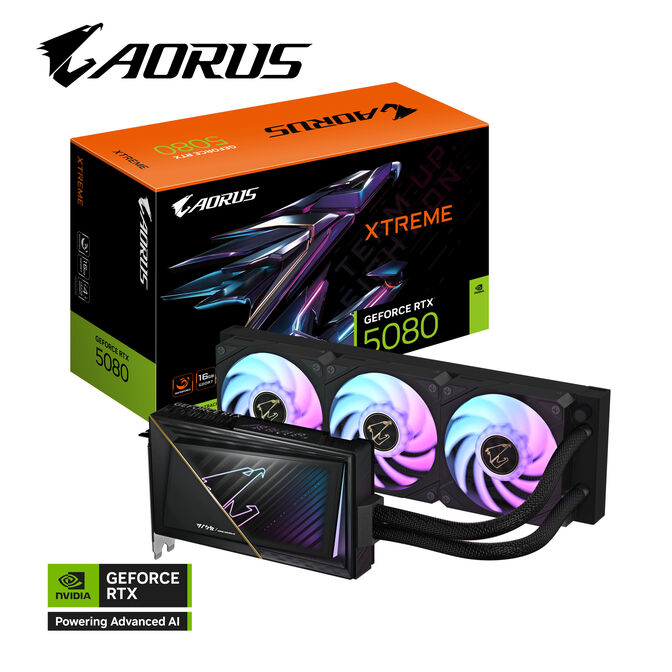 Tarjeta Gr&aacute;fica Gigabyte GeForce&reg; RTX 5080 Xtreme Waterforce 16GB GDDR7 DLSS4 image number 0