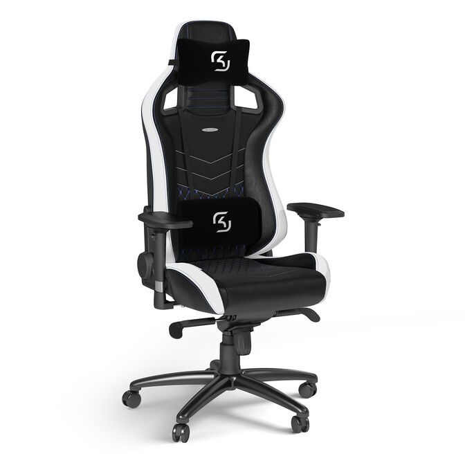 ** B Grade ** Silla noblechairs EPIC - SK Gaming Edition Negro / Blanco / Azul image number 5