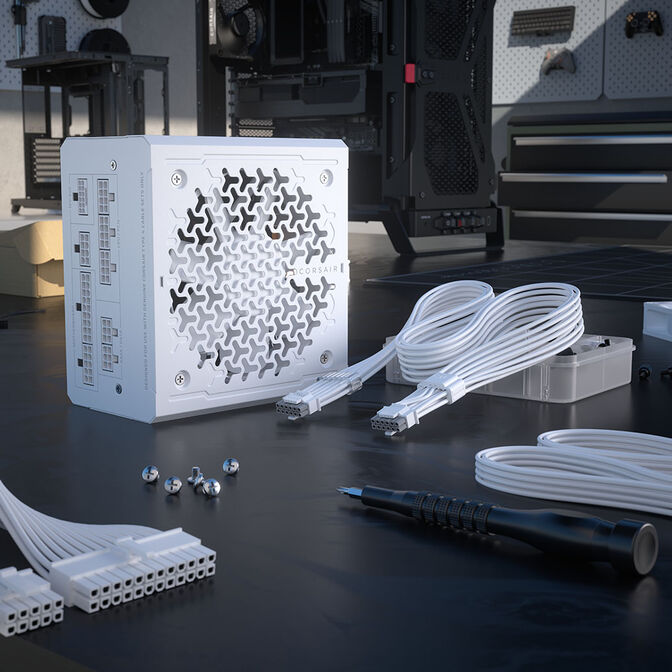 Fuente Alimentaci&oacute;n Modular Corsair RMe Series RM1000e ThermalProtect 1000W 80 Plus Gold ATX3.1 - PCIe 5.1 Blanca image number 10