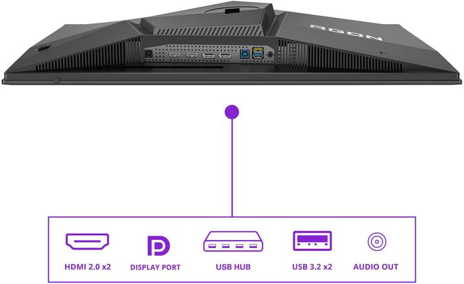 Monitor AOC AGON PRO 26.7" AG276QZD2 QD-OLED QHD 240Hz 0.3ms Adaptive Sync HDR True Black 400 image number 5