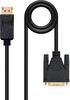 Cable Conversor NanoCable DisplayPort/M para DVI/M 2 M Negro image number null