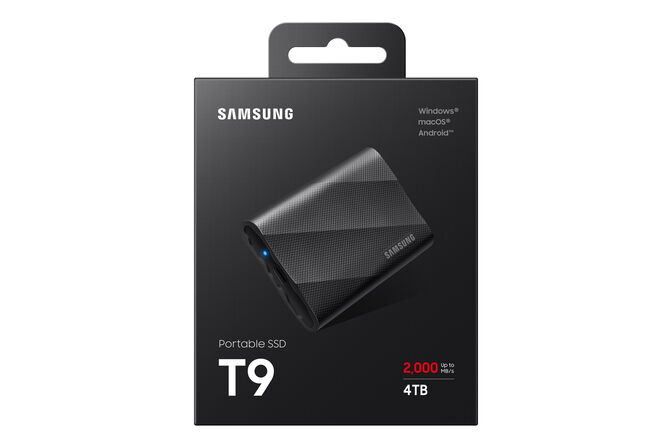 SSD Externo Samsung Portable T9 4TB USB3.2 Gen2 Negro (2000/1950MB/s) image number 7