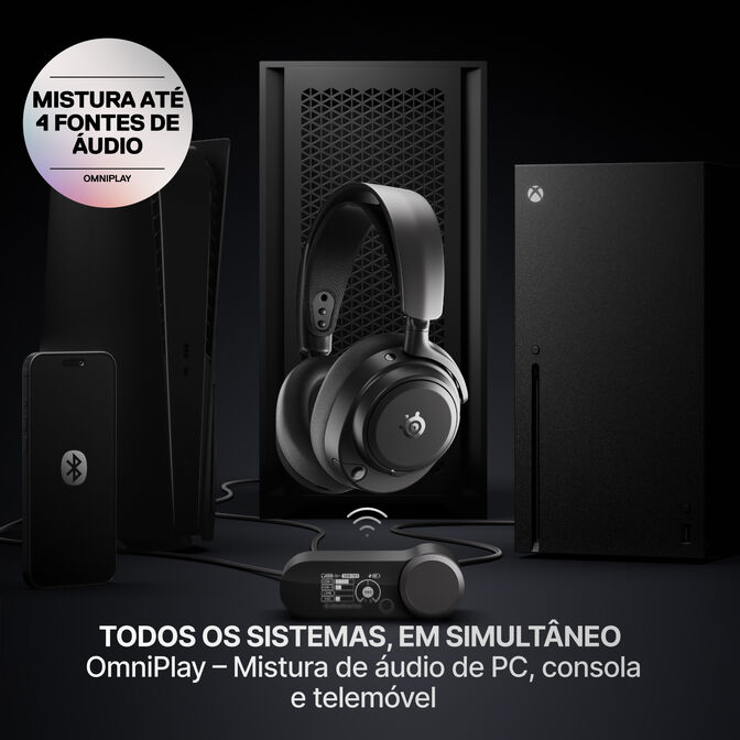 Headset SteelSeries Arctis Nova Pro OMNI Wireless/Bluetooth Preto image number 2