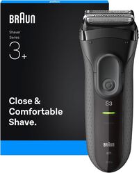 Afeitadora Braun Series 3+ 3000 Negro/Gris