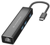 HUB USB Conceptronic 4-in-1  3x USB-A 3.0 C/ Adaptador Gigabit