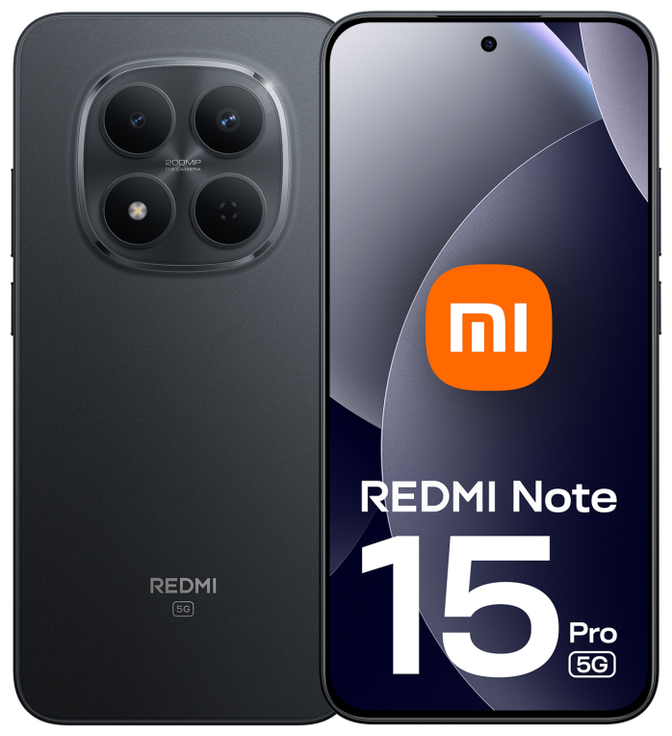 Smartphone Xiaomi Redmi Note 15 Pro 5G 6.83" (8 / 256GB) 120Hz Negro image number 0