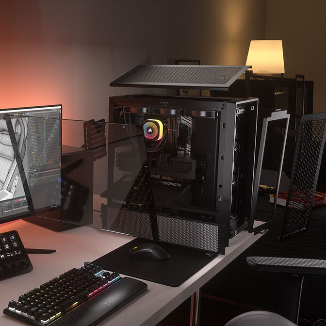 Torre E-ATX Corsair 4000D RS Negro Cristal Templado image number 10