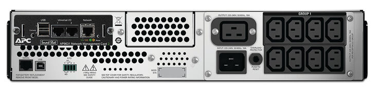 UPS APC Smart-UPS 3000VA LCD RM 2U 230V con Tarjeta de Red image number 1