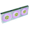 Ventilador Lian Li UNI FAN SL120 LCD Infinity FLEX Wireless Blanco 120mm (Pack 3) image number null