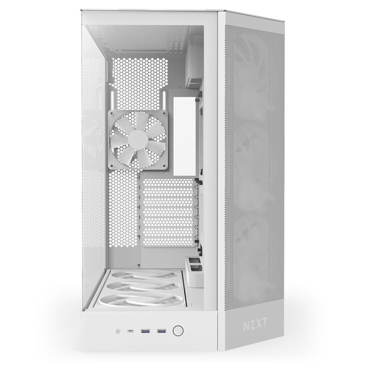 Torre E-ATX NZXT H9 Flow RGB+ Blanca (2025) Cristal Templado image number 9
