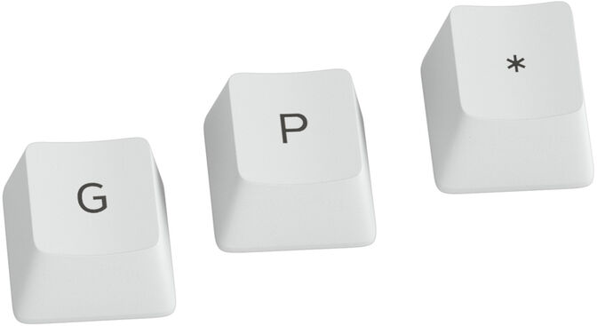 Juego de 114 Teclas Glorious PBT White (US ANSI) image number 2