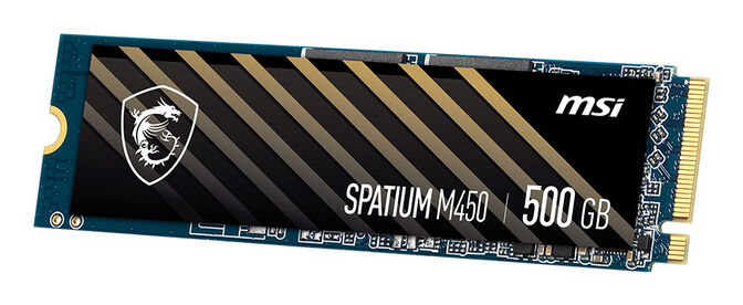 SSD MSI SPATIUM M450 500GB Gen4 M.2 NVMe V1 (3000/2000MB/s) image number 2