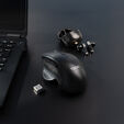 Rat&oacute;n Tooq TQMWG-1105-B Wireless Ergon&oacute;mico 1600DPI Negro image number null