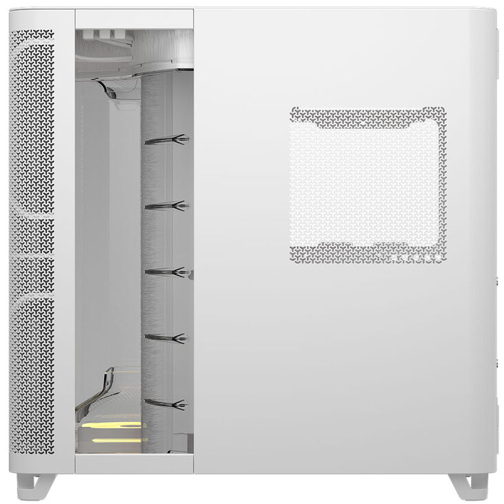 Torre E-ATX Corsair AIR 5400 LX-R Link Blanca Cristal Templado image number 4