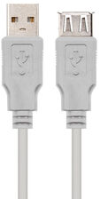 Cable USB 2.0 Nanocable USB-A M/F 1 M Bege image number null