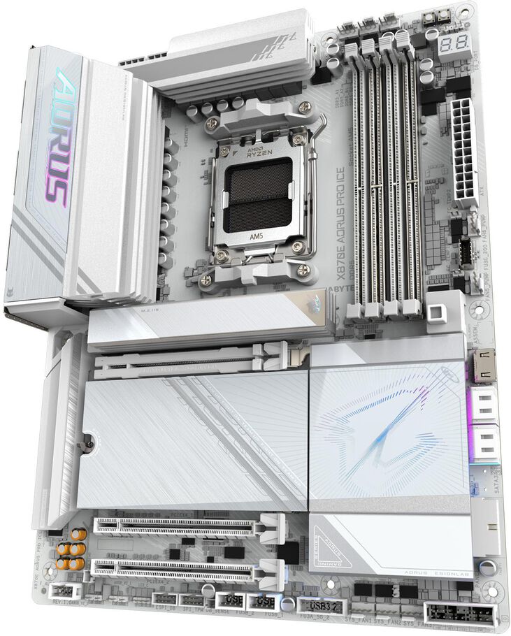 Placa Base Gigabyte X870E Aorus Pro ICE WiFi7 image number 3