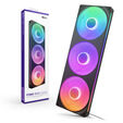 Ventilador NZXT F360 RGB Core Single-Frame Negras - Triplo Ventilador 120mm ( 360mm ) image number null
