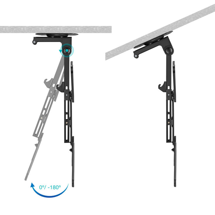 Soporte de Techo Tooq Inclinable Rotación y Ajuste de Altura 23" a 55" Máx. 20Kg image number 1