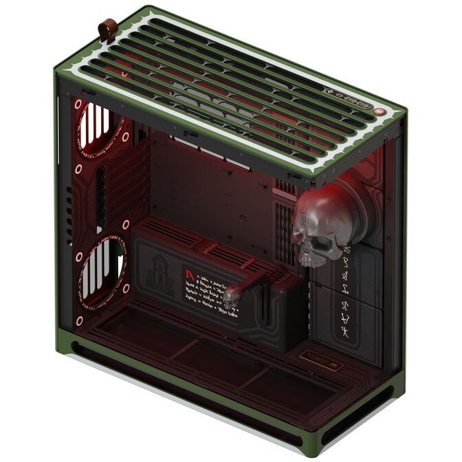 Caja ATX HAVN HS 420 Base Negro DOOM The Dark Ages Limited Edition image number 4