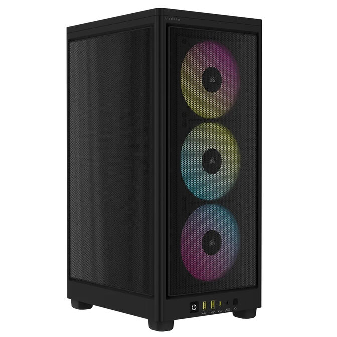Torre Mini-ITX Corsair iCue 2000D RGB Negro Cristal Templado image number 0