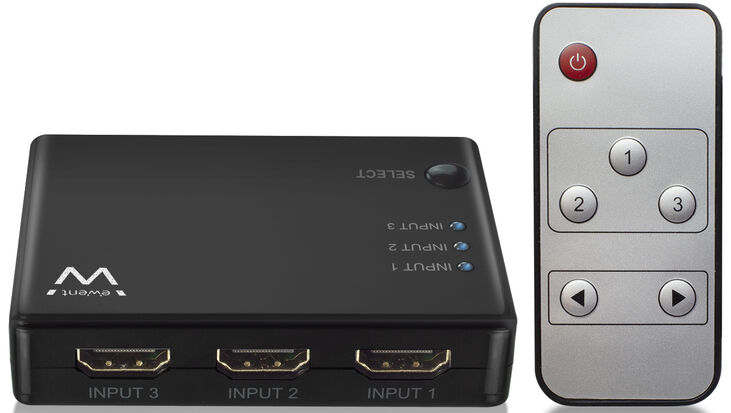 Switch HDMI Ewent 3 Portas 4K@30Hz image number 0