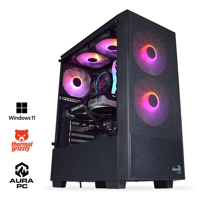 Ordenador AURA Gamer-PC Intel i5 14400F 16GB DDR5 1TB RTX 5060 Ti WiFi W11 Bonus