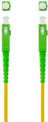 Cable de Fibra Óptica NanoCable SC/APC-SC/APC Monomodo Simplex LSZH 2 M Amarillo image number null