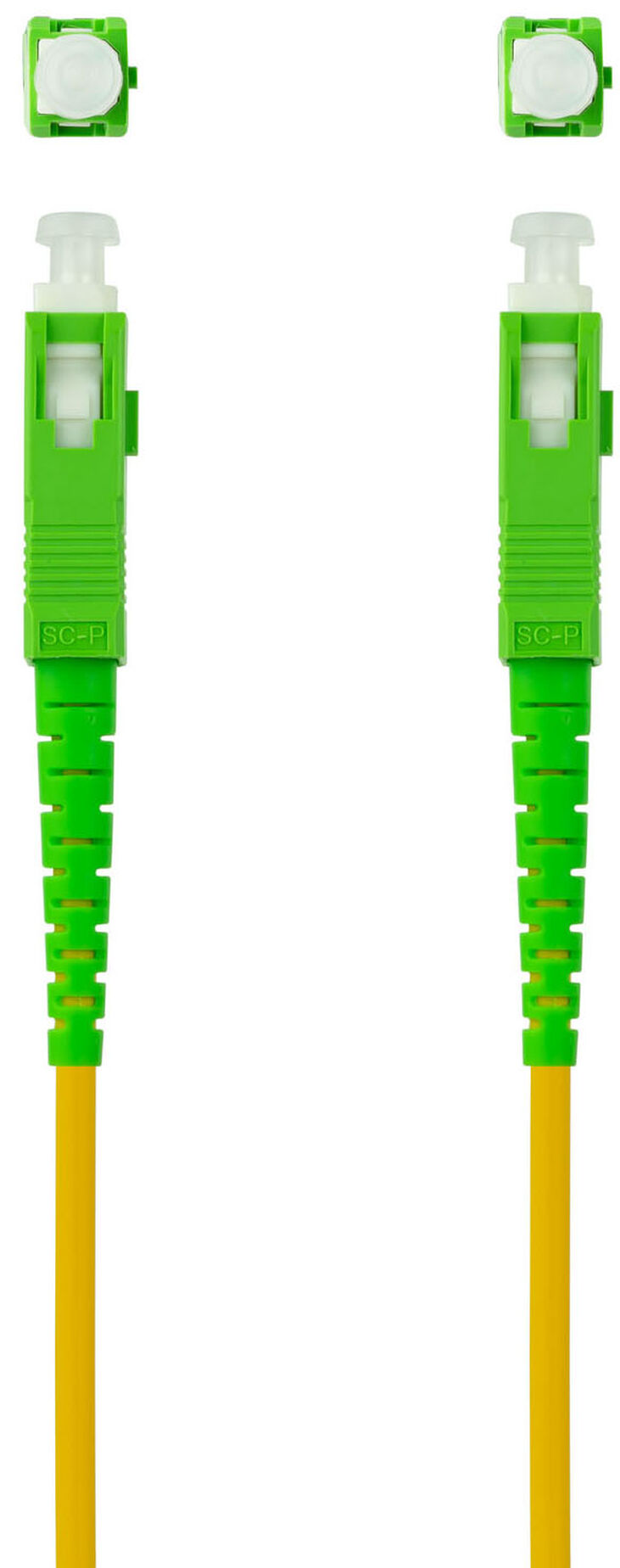 Cable de Fibra Óptica NanoCable SC/APC-SC/APC Monomodo Simplex LSZH 2 M Amarillo image number 2