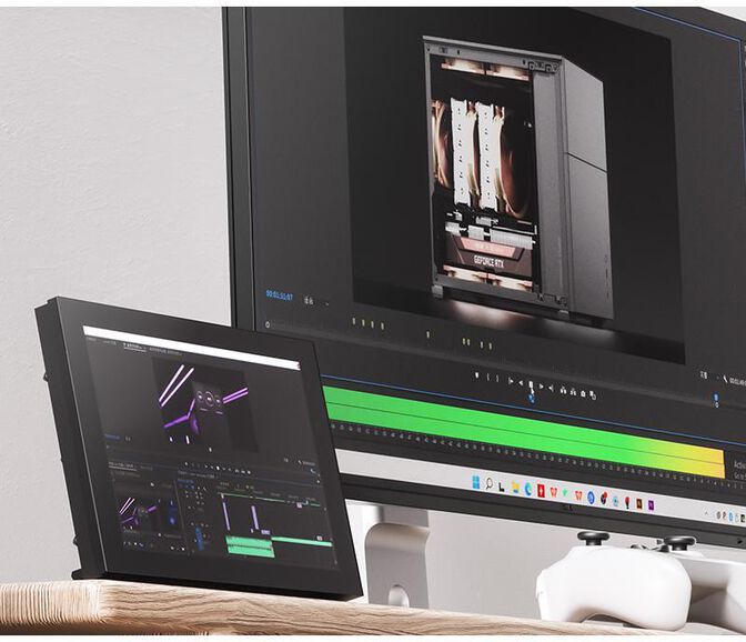 Portable Monitor LCD TFT 8" Jonsbo DS8 Blanco image number 3