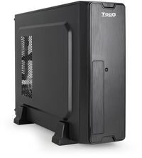 Caja Slim Micro-ATX Tooq C/Fuente Alimentación 500W + Lector de Tarjetas + 1x USB 3.0 Negro