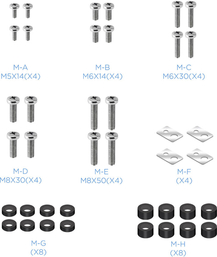 Soporte M&oacute;vel Tooq Tilt Ajustable 37" a 100" Max. 150kg Negro image number 7