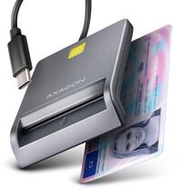 Lector de Tarjetas AXAGON CRE-SM3TC USB-C Smart card FlatReader