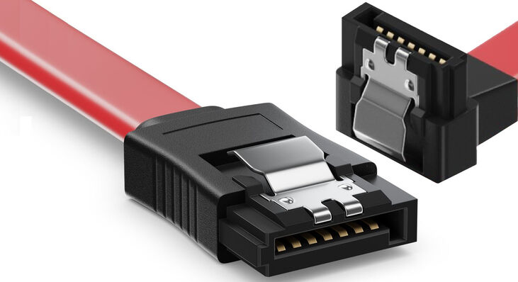 Cable SATA Ewent 6Gbits SATA L-Type para L-Type 90º C/Clipe 75 CM image number 2