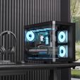 Caja Micro-ATX Aerocool P300C ARGB Vidrio Templado Negro image number null
