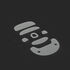 Skates para Endgame Gear OP1, 100% PTFE Milky White (Single Set) image number null