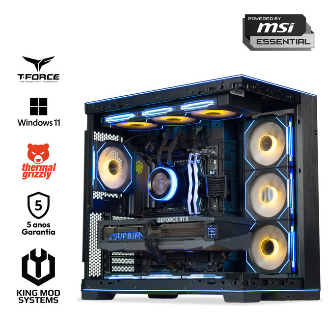 Ordenador King Mod Gamer-PC Lian Li Ryzen 7 9850X3D 64GB DDR5 2TB RTX 5090 WiFi W11 V2 Bonus